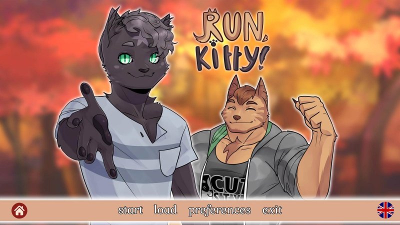 Run, Kitty! Special Edition — Run Kitty Special Edition title screen with two animal characters — Run Kitty Special Edition game screenshot.