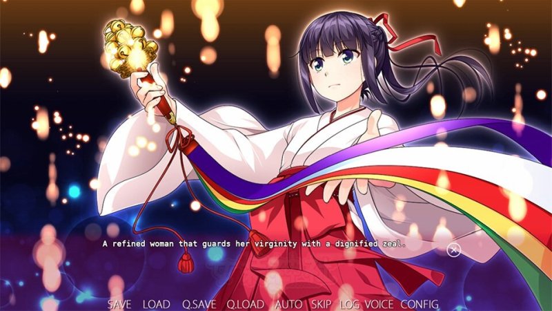 Trap Shrine — Promotional anime fantasy illustration with two shrine characters — Trap Shrine game screenshot.
